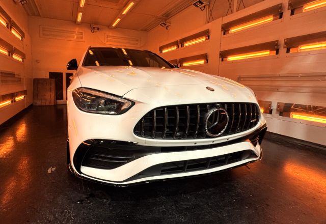 カーコーティングの遠赤外線乾燥