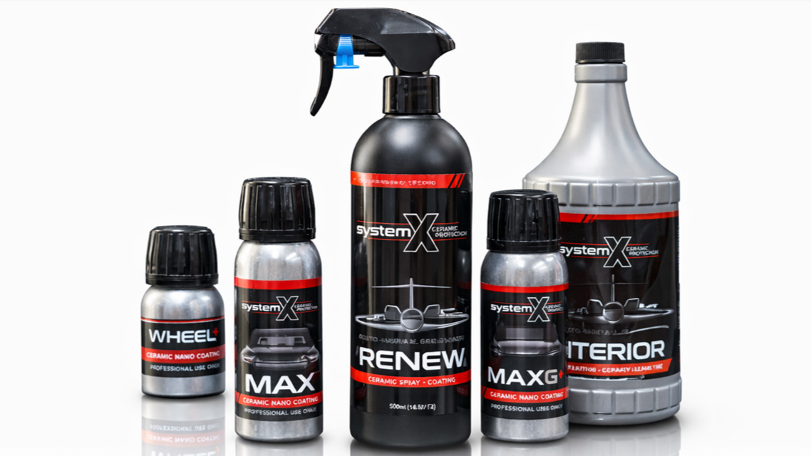 車両全体を保護するSystem Xのコーティングラインナップについて紹介するイメージ