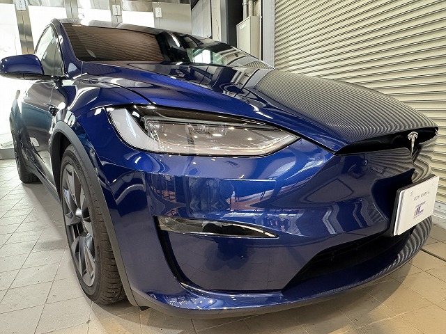 テスラ モデルXのセラミックコーティング施工