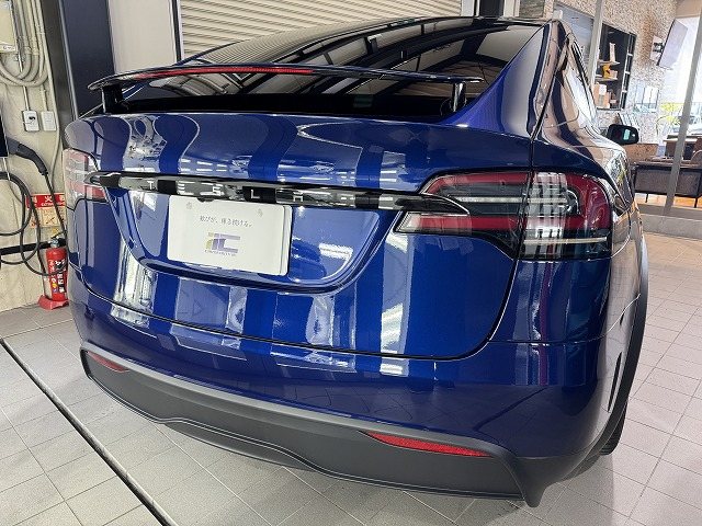 テスラ モデルXのセラミックコーティング施工