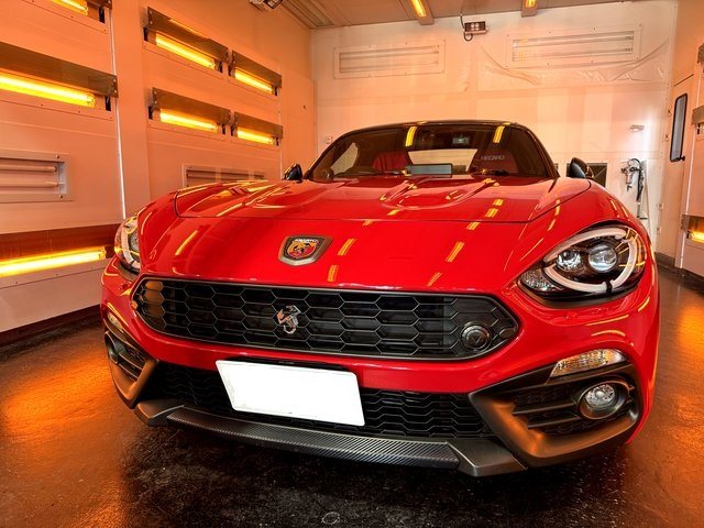 sx024-iic-124spider-04 - SystemXセラミックコーティング|米国製特殊コーティング アバルト 124スパイダーのセラミックコーティング施工