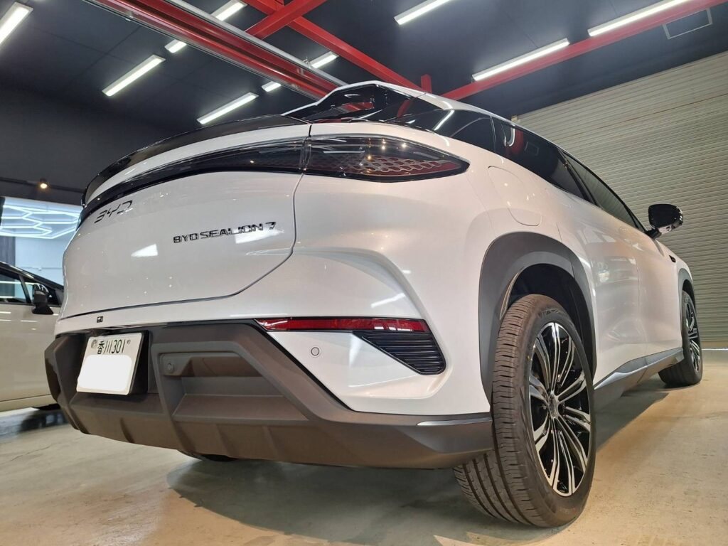 BYD シーライオン7のセラミックコーティング施工