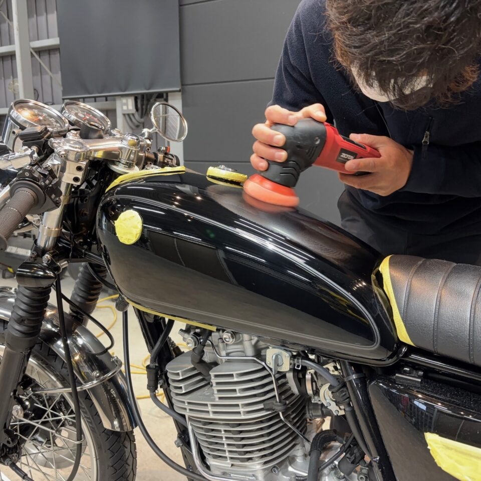 sx073-soup-sr400-07 - SystemXセラミックコーティング|米国製特殊コーティング ヤマハ SR400のセラミックコーティング施工