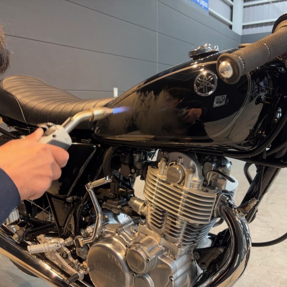 sx073-soup-sr400-08 - SystemXセラミックコーティング|米国製特殊コーティング ヤマハ SR400のセラミックコーティング施工