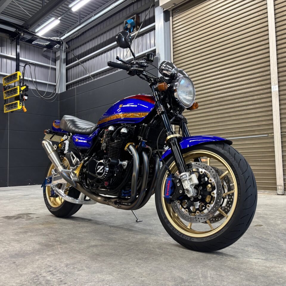 カワサキ ゼファー750のセラミックコーティング施工