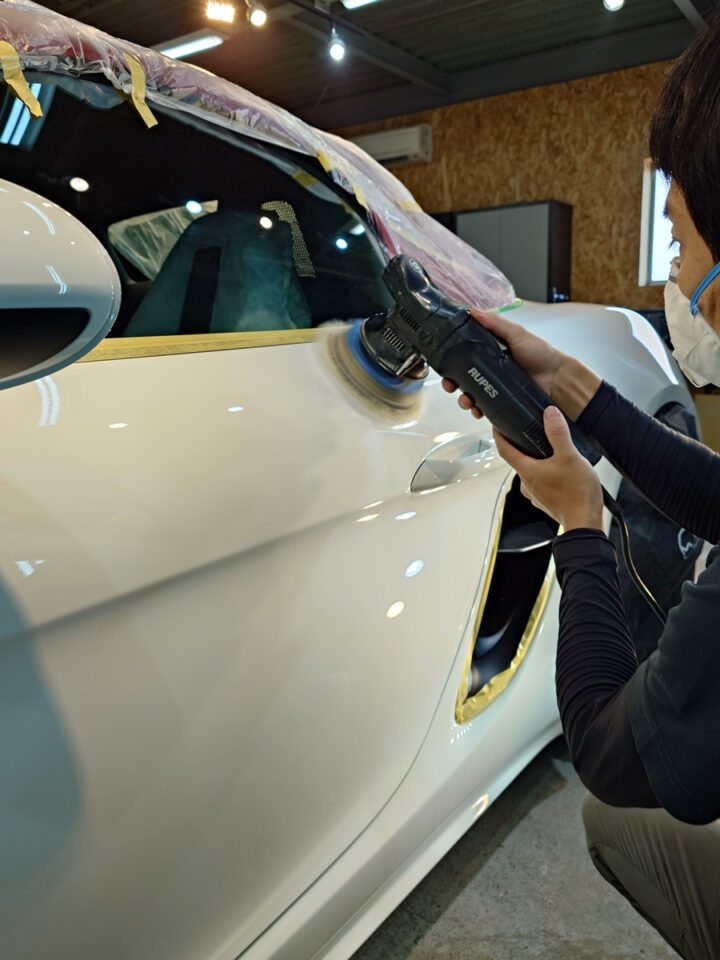 ポルシェ 718ボクスターのセラミックコーティング施工