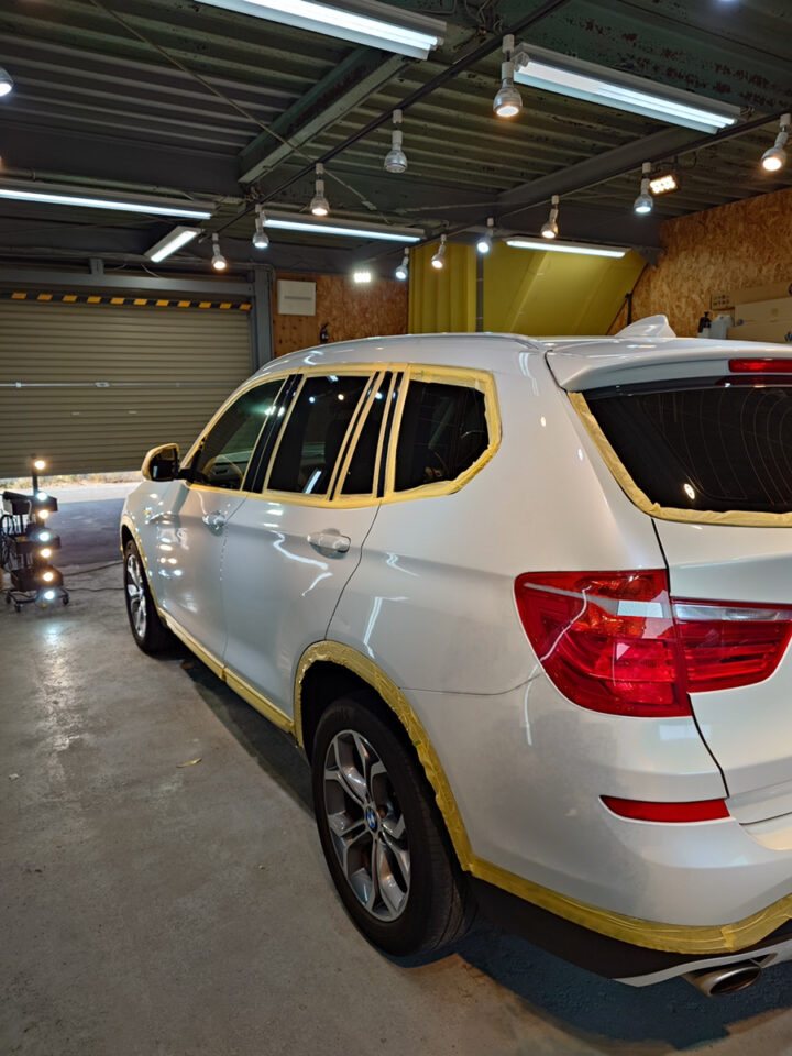 BMW X3のセラミックコーティング施工